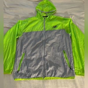 New Balance Men’s Full Zip Windbreaker Jacket w/ Hoodie